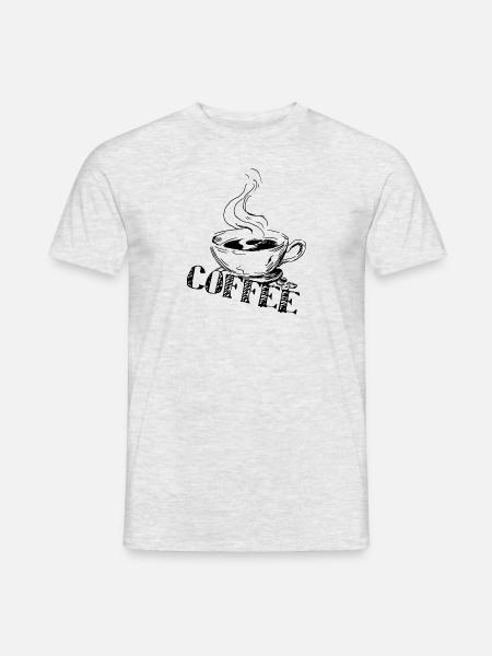 coffee - Men's T-Shirt - heather grey