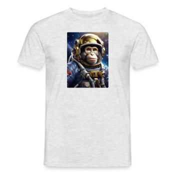 Monkey in Space 1.6 - Men's T-Shirt - heather grey - Front - AI Model Male 178 dark (178cm)