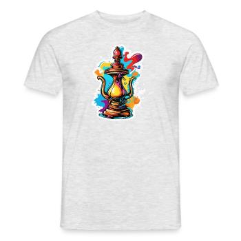 Lampe Magique / Souhaits /Orient / Miracle / Génie - T-shirt homme - gris chiné - Devant - AI Model Male 178 dark (178cm)