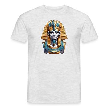 Ägypten / Pharao / Mumien / Hieroglyphen / Sphinx - Männer T-Shirt - Grau meliert - Vorne - AI Model Male 178 dark (178cm)