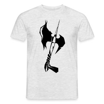 battleaxe - Männer T-Shirt - Grau meliert - Vorne - AI Model Male 178 dark (178cm)