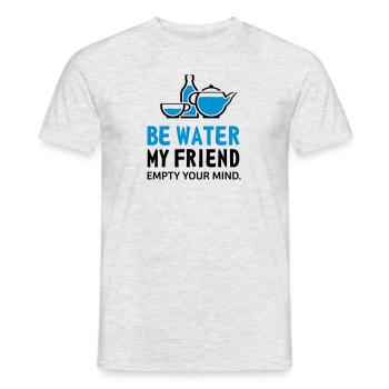 empty your mind - Männer T-Shirt - Grau meliert - Vorne - AI Model Male 178 dark (178cm)