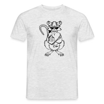 Doigts puants de rat Doigts frais de lunettes de s - T-shirt homme - gris chiné - Devant - AI Model Male 178 dark (178cm)