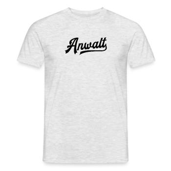 Anwalt Rechtsanwalt Staatsanwalt Recht Justiz Jura - Männer T-Shirt - Grau meliert - Vorne - AI Model Male 178 dark (178cm)