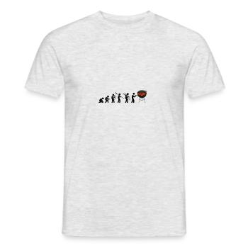 maître de grill - T-shirt homme - gris chiné - Devant - AI Model Male 178 dark (178cm)