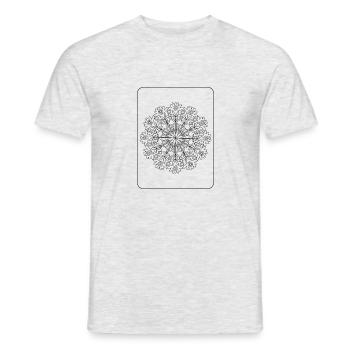 Mandala high quality - Men's T-Shirt - heather grey - Front - AI Model Male 178 dark (178cm)
