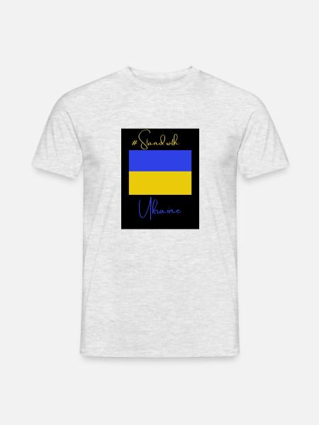 Ukraine - Männer T-Shirt - Grau meliert