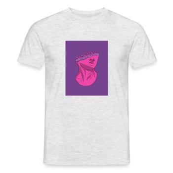 thinking - Männer T-Shirt - Grau meliert - Vorne - AI Model Male 178 dark (178cm)