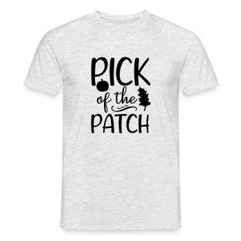 16 choix du patch - T-shirt homme - gris chiné - Devant - AI Model Male 178 dark (178cm)