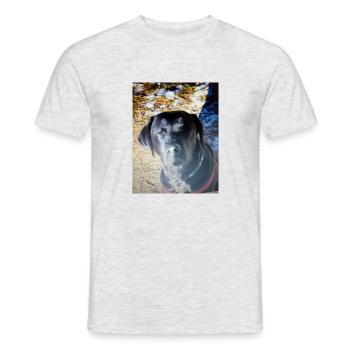 Süßer Hund - Männer T-Shirt - Grau meliert - Vorne - AI Model Male 178 dark (178cm)