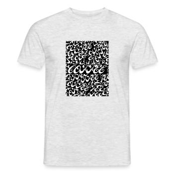 Cartes café - T-shirt homme - gris chiné - Devant - AI Model Male 178 dark (178cm)