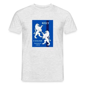 KELLY2 - Men's T-Shirt - heather grey - Front - AI Model Male 178 dark (178cm)