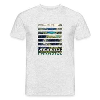 Croatie croate Hrvatska Croatie Paradis croate - T-shirt homme - gris chiné - Devant - AI Model Male 178 dark (178cm)
