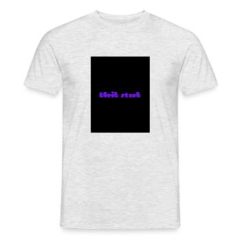 Bleib stark - Männer T-Shirt - Grau meliert - Vorne - AI Model Male 178 dark (178cm)