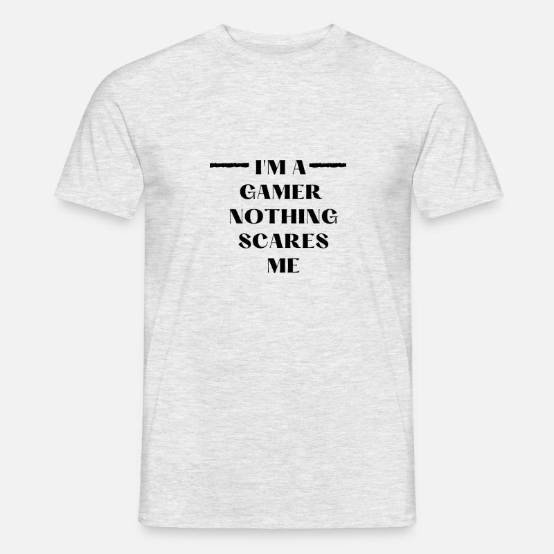 Conception de jeu cool! - T-shirt homme - gris chiné