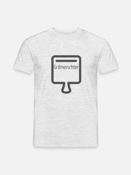 Grillmeischter - Männer T-Shirt - Grau meliert