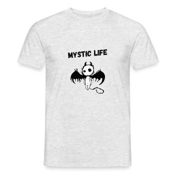 Vie mystique - T-shirt homme - gris chiné - Devant - AI Model Male 178 dark (178cm)