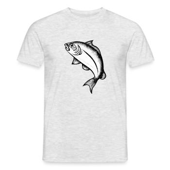 Fishing Fishing Fishing Fishing Fishing Hooks - Men's T-Shirt - heather grey - Front - AI Model Male 178 dark (178cm)