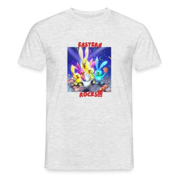 Easter rocks - Men's T-Shirt - heather grey - Front - AI Model Male 178 dark (178cm)