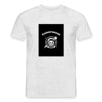 Catstronaut - Männer T-Shirt - Grau meliert - Vorne - AI Model Male 178 dark (178cm)