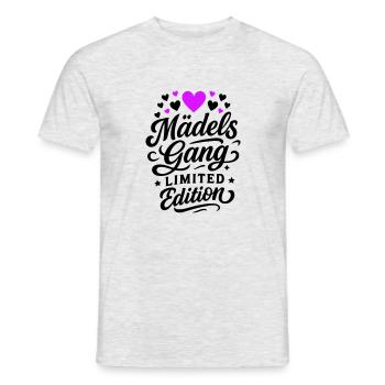 Mädels Gang Frauen Spruch - Männer T-Shirt - Grau meliert - Vorne - AI Model Male 178 dark (178cm)