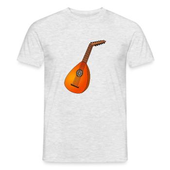Lute - Men's T-Shirt - heather grey - Front - AI Model Male 178 dark (178cm)
