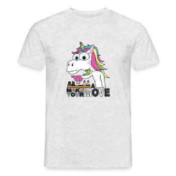 Chess - Make your Move - Men's T-Shirt - heather grey - Front - AI Model Male 178 dark (178cm)