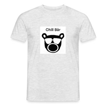 Chill Bear - Men's T-Shirt - heather grey - Front - AI Model Male 178 dark (178cm)