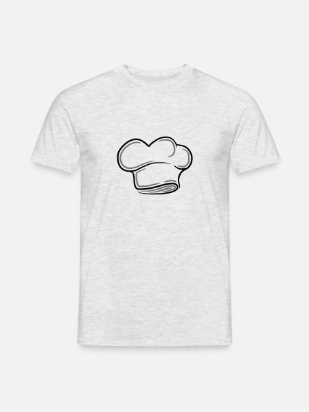 Chef Chef's Hat Tattoo Design - Men's T-Shirt - heather grey