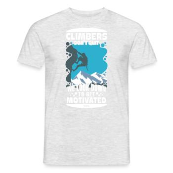 Grimper - T-shirt homme - gris chiné - Devant - AI Model Male 178 dark (178cm)