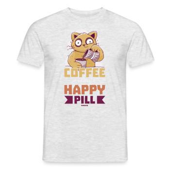 Coffee Espresso Capuccino Office Fun Gift - Men's T-Shirt - heather grey - Front - AI Model Male 178 dark (178cm)