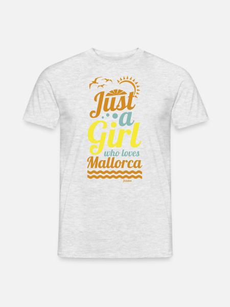 Nur ein Mädchen das Mallorca liebt - Männer T-Shirt - Grau meliert