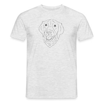 Golden Retriever - Männer T-Shirt - Grau meliert - Vorne - AI Model Male 178 dark (178cm)