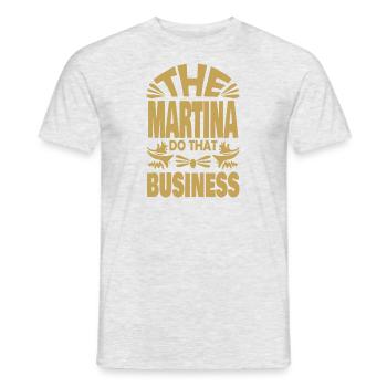 Martina - Männer T-Shirt - Grau meliert - Vorne - AI Model Male 178 dark (178cm)