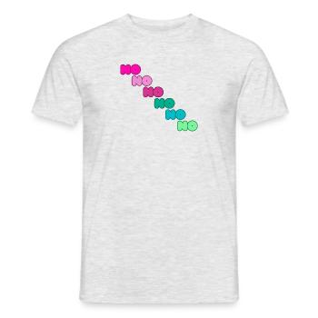 NO NO NO - in bunten Farben - Männer T-Shirt - Grau meliert - Vorne - AI Model Male 178 dark (178cm)