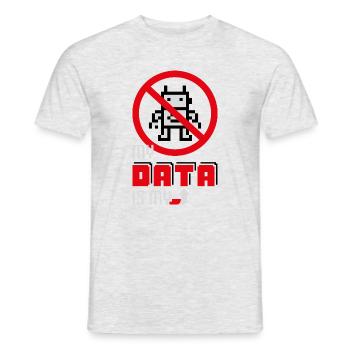 Meine Daten sind meine Daten - Männer T-Shirt - Grau meliert - Vorne - AI Model Male 178 dark (178cm)