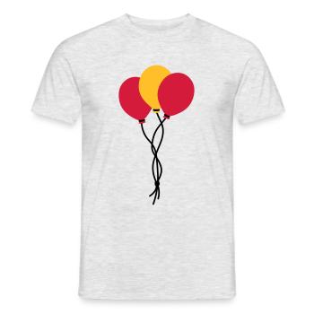 Drei Luftballons / three balloons / trois ballons - Men's T-Shirt - heather grey - Front - AI Model Male 178 dark (178cm)