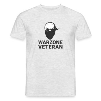 WARZONE VÉTÉRAN GAMING COD - T-shirt homme - gris chiné - Devant - AI Model Male 178 dark (178cm)