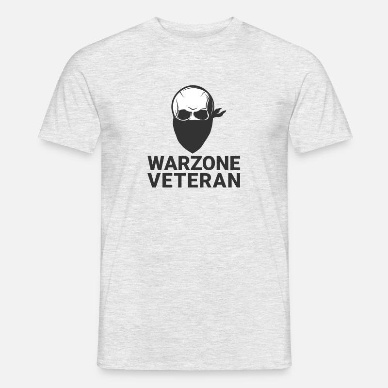 WARZONE VETERAN GAMING COD - Männer T-Shirt - Grau meliert