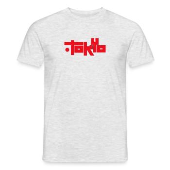 Tokyo - T-shirt homme - gris chiné - Devant - AI Model Male 178 dark (178cm)