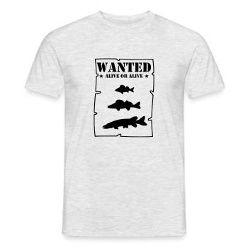 Wanted alive or alive - T-shirt homme - gris chiné - Devant - AI Model Male 178 dark (178cm)