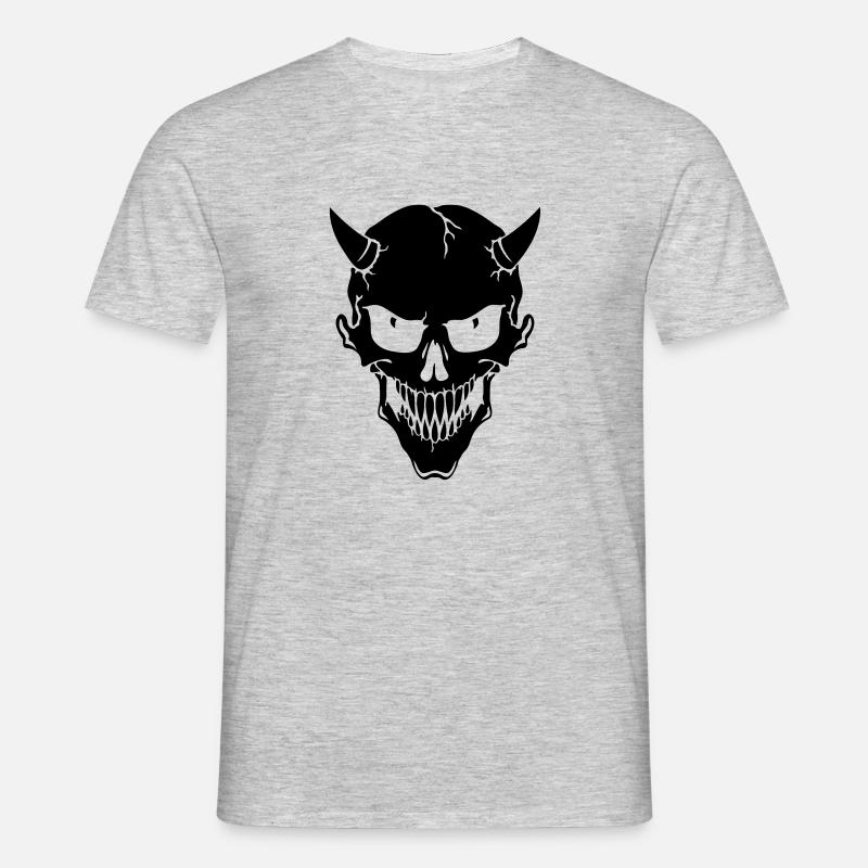 Devil - Männer T-Shirt - Grau meliert