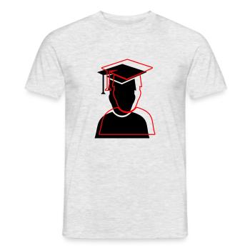 Student Diploma 2 - Men's T-Shirt - heather grey - Front - AI Model Male 178 dark (178cm)