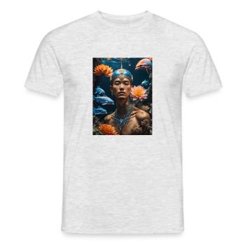 Lord of the Ocean - Männer T-Shirt - Grau meliert - Vorne - AI Model Male 178 dark (178cm)
