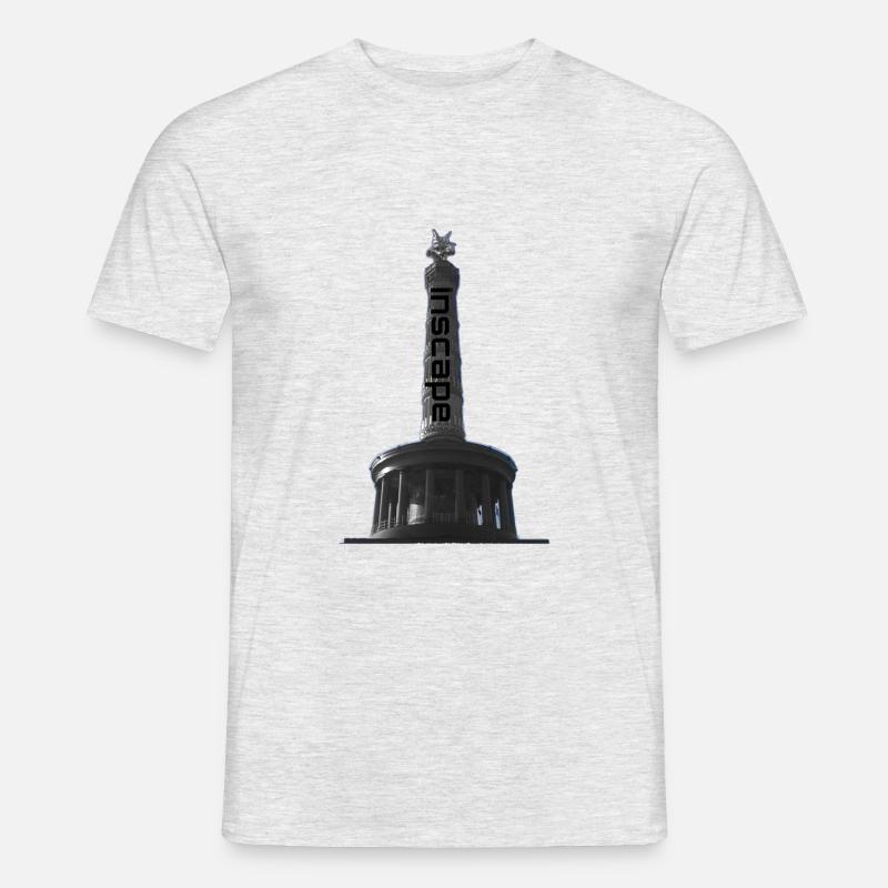 Siegessäule - Männer T-Shirt - Grau meliert
