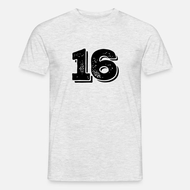 16 Nexa - Männer T-Shirt - Grau meliert