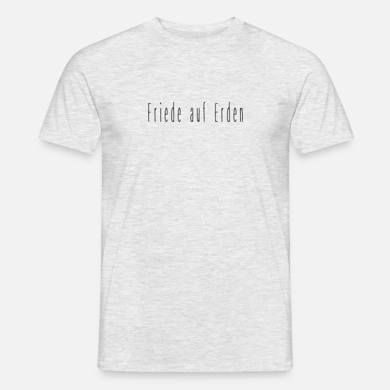Friede auf Erden - Männer T-Shirt - Grau meliert