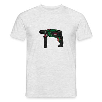 The drill. - Men's T-Shirt - heather grey - Front - AI Model Male 178 dark (178cm)