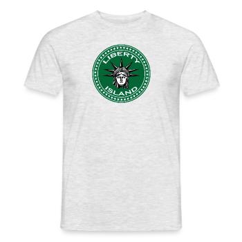 Liberty Insel - Männer T-Shirt - Grau meliert - Vorne - AI Model Male 178 dark (178cm)