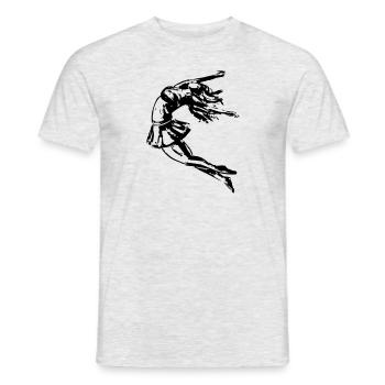 Dancer Falls - Men's T-Shirt - heather grey - Front - AI Model Male 178 dark (178cm)